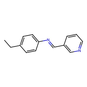 N-(4-ethylphenyl)-1-pyridin-3-ylmethanimine structure