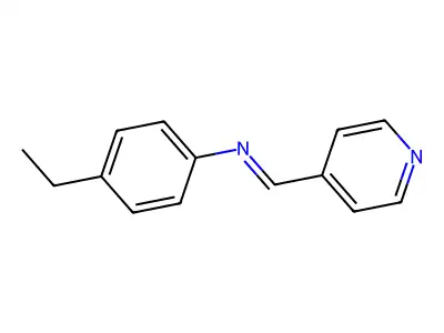 N-(4-ethylphenyl)-1-pyridin-4-ylmethanimine structure