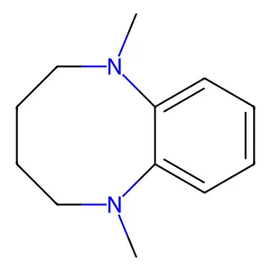 1,6-Benzodiazocine, 1,2,3,4,5,6-hexahydro-1,6-dimethyl- structure