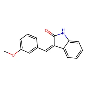 3-(3-Methoxybenzylidene)-1,3-dihydro-2H-indol-2-one structure