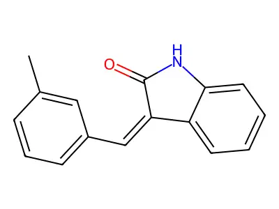 3-(3-Methylbenzylidene)indolin-2-one structure