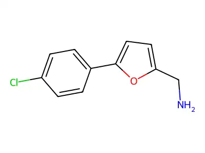 [5-(4-Chlorophenyl)furan-2-yl]methanaminium structure