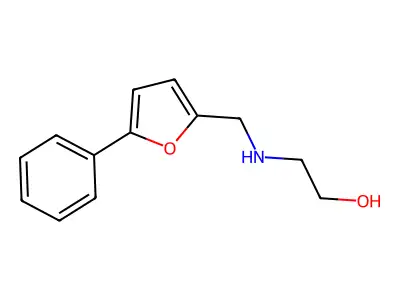 2-{[(5-Phenylfuran-2-yl)methyl]amino}ethanol structure