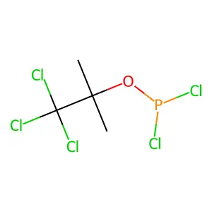 2,2,2-Trichloro-1,1-dimethylethyl dichlorophosphite structure