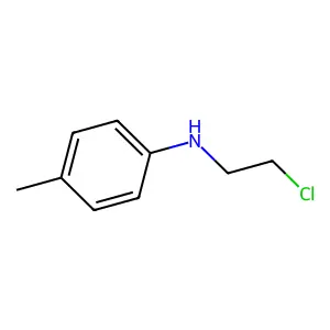 Benzenamine, N-(2-chloroethyl)-4-methyl- structure
