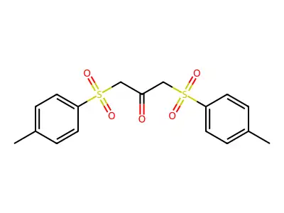 1,3-Bis-(toluene-4-sulfonyl)-propan-2-one structure