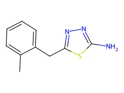 5-(2-Methylbenzyl)-1,3,4-thiadiazol-2-amine structure