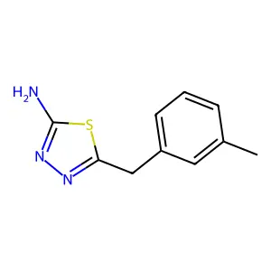 5-(3-Methylbenzyl)-1,3,4-thiadiazol-2-amine structure