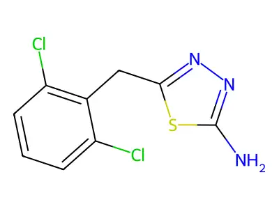 5-(2,6-Dichlorobenzyl)-1,3,4-thiadiazol-2-amine structure
