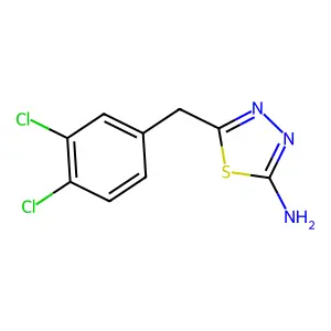 5-(3,4-Dichlorobenzyl)-1,3,4-thiadiazol-2-amine structure