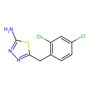 5-(2,4-Dichlorobenzyl)-1,3,4-thiadiazol-2-amine structure