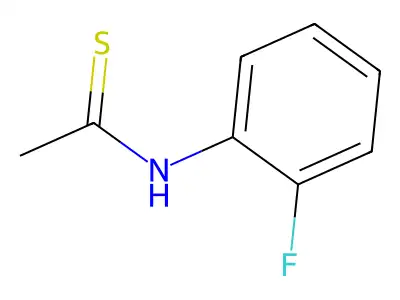 N-(2-fluorophenyl)ethanethioamide structure
