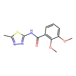2,3-dimethoxy-N-(5-methyl-1,3,4-thiadiazol-2-yl)benzamide structure