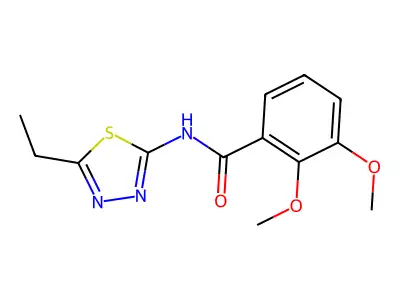 N-(5-ethyl-1,3,4-thiadiazol-2-yl)-2,3-dimethoxybenzamide structure