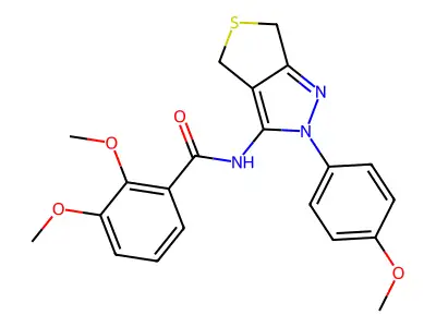2,3-dimethoxy-N-(2-(4-methoxyphenyl)-4,6-dihydro-2H-thieno[3,4-c]pyrazol-3-yl)benzamide structure