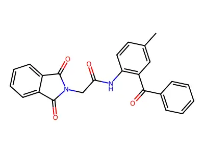 N-(2-benzoyl-4-methylphenyl)-2-(1,3-dioxoisoindol-2-yl)acetamide structure