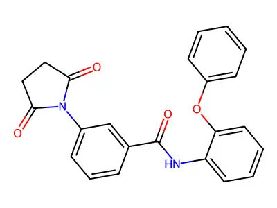 3-(2,5-dioxopyrrolidin-1-yl)-N-(2-phenoxyphenyl)benzamide structure