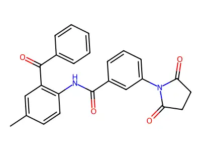 N-(2-benzoyl-4-methylphenyl)-3-(2,5-dioxopyrrolidin-1-yl)benzamide structure