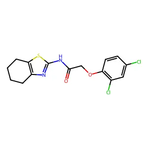 2-(2,4-dichlorophenoxy)-N-(4,5,6,7-tetrahydro-1,3-benzothiazol-2-yl)acetamide structure