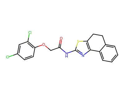 2-(2,4-dichlorophenoxy)-N-(4,5-dihydronaphtho[1,2-d]thiazol-2-yl)acetamide structure