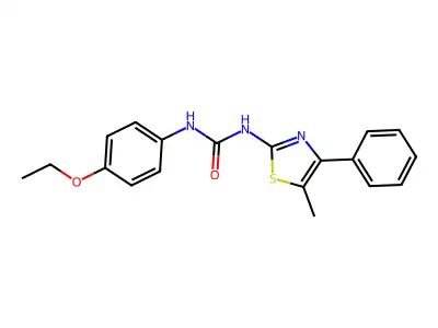 1-(4-Ethoxyphenyl)-3-(5-methyl-4-phenyl-1,3-thiazol-2-yl)urea structure
