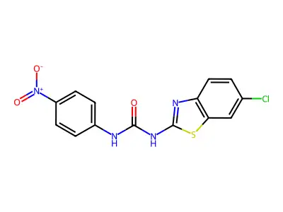 1-(6-Chlorobenzo[d]thiazol-2-yl)-3-(4-nitrophenyl)urea structure