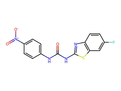 3-(6-Fluoro-1,3-benzothiazol-2-yl)-1-(4-nitrophenyl)urea structure