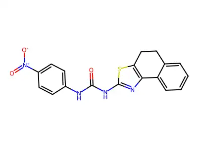 1-(4,5-Dihydronaphtho[1,2-d]thiazol-2-yl)-3-(4-nitrophenyl)urea structure