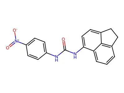 1-(1,2-Dihydroacenaphthylen-5-yl)-3-(4-nitrophenyl)urea structure