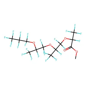 Methyl perfluoro-2,5,8-trimethyl-3,6,9-trioxadodecanoate structure