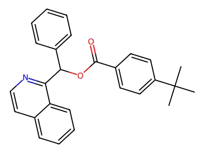 Isoquinolin-1-yl(phenyl)methyl 4-(tert-butyl)benzoate structure