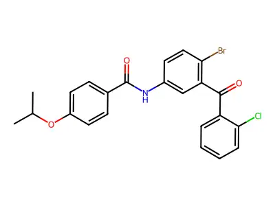 N-(4-bromo-3-(2-chlorobenzoyl)phenyl)-4-isopropoxybenzamide structure
