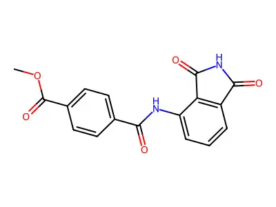 Methyl 4-((1,3-dioxoisoindolin-4-yl)carbamoyl)benzoate structure