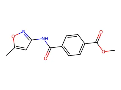 Methyl 4-[(5-methyl-1,2-oxazol-3-yl)carbamoyl]benzoate structure