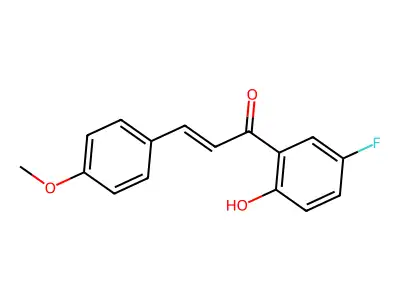 1-(5-Fluoro-2-hydroxyphenyl)-3-(4-methoxyphenyl)-2-propen-1-one structure