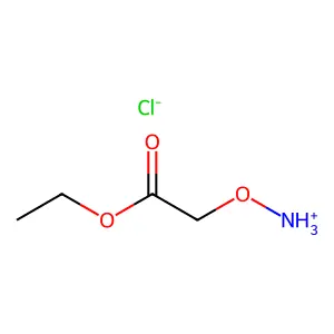 Acetic acid, 2-aminooxy-, ethyl ester, hydrochloride structure