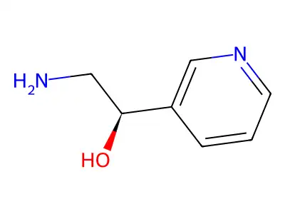 2-Amino-1-(pyridin-3-yl)ethan-1-ol structure