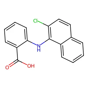 Benzamide, 3-(aminosulfonyl)-4-chloro-N-(3-(2-furanyl)-1-pyrrolidinyl)- structure