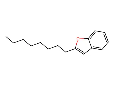 2-Octyl-1-benzofuran structure