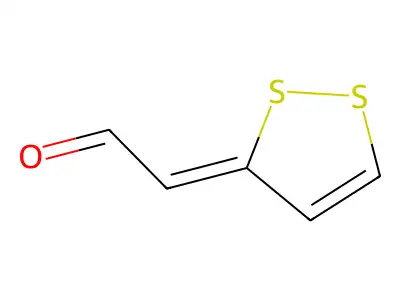 Acetaldehyde, 3H-1,2-dithiol-3-ylidene-, (Z)- structure