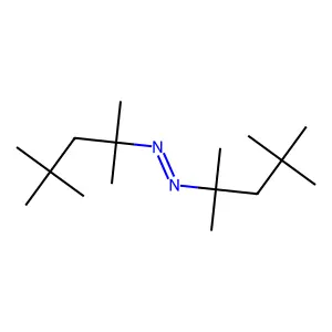 Bis(2,4,4-trimethylpentan-2-yl)diazene structure