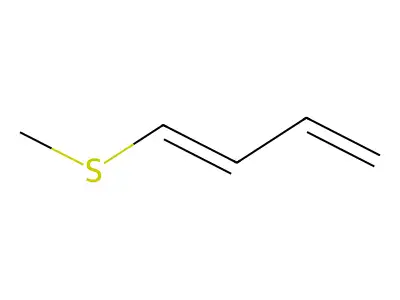 1-Methylthio-1,3-butadiene structure