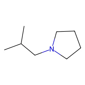 Pyrrolidine, 1-(2-methylpropyl)- structure