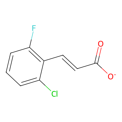 3-(2-Chloro-6-fluorophenyl)-2-propenoate structure