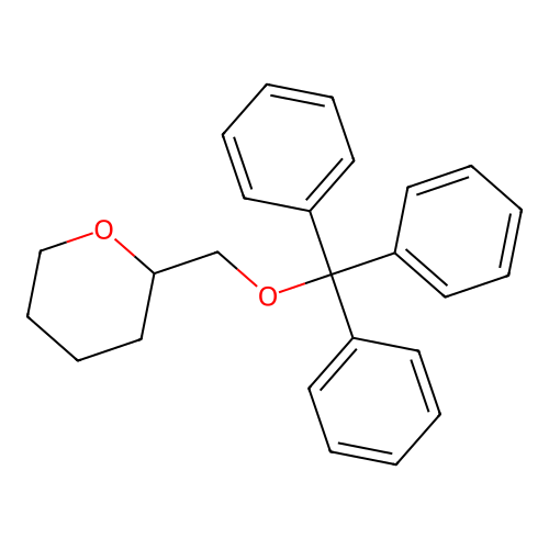 2H-Pyran, tetrahydro-2-((triphenylmethoxy)methyl)- structure