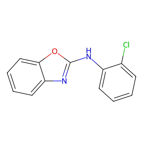 N-(2-chlorophenyl)-1,3-benzoxazol-2-amine structure