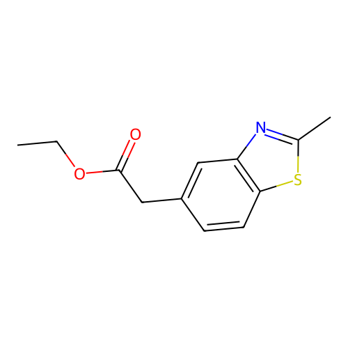 Ethyl (2-methyl-1,3-benzothiazol-5-yl)acetate structure