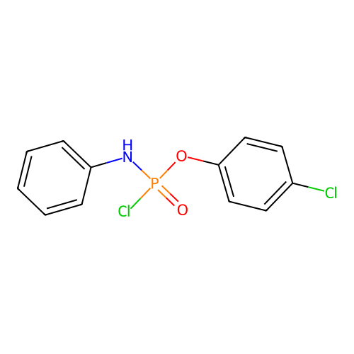 N-[chloro-(4-chlorophenoxy)phosphoryl]aniline structure