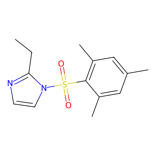 2-ethyl-1-(mesitylsulfonyl)-1H-imidazole structure
