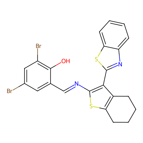 CAS 392246-28-5 - C22H16Br2N2OS2 structure